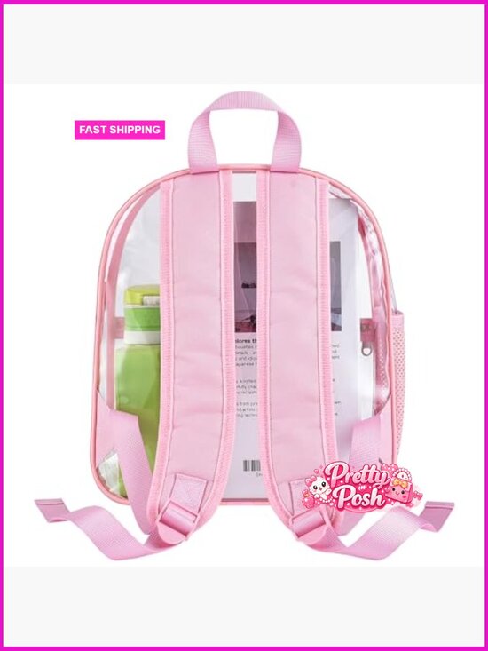 Clear Backpack Stadium Approved 12x6x12 Waterproof PVC